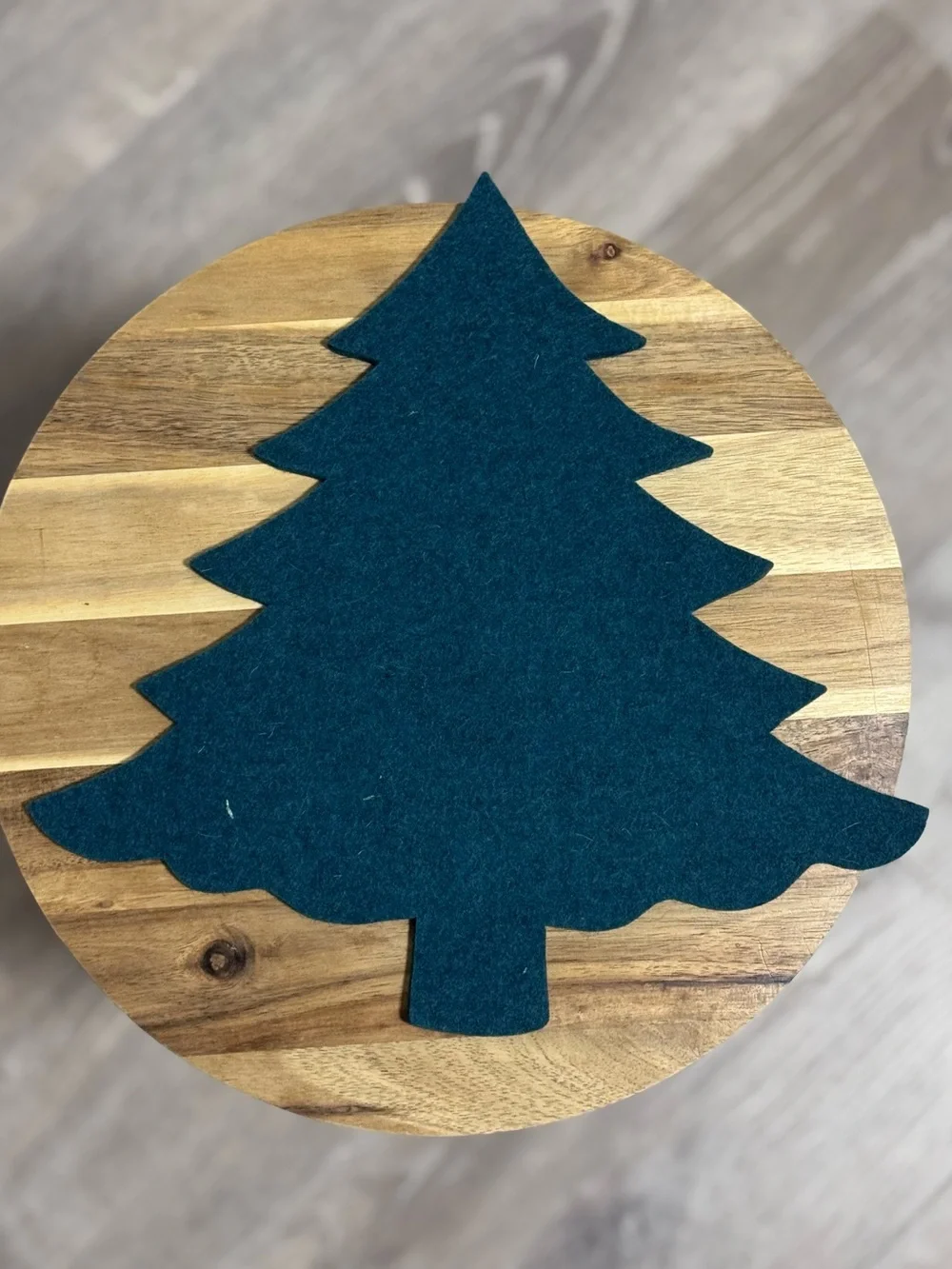 NWOT Graf Lantz Evergreen Tree Felt Trivet | Kombu Shade